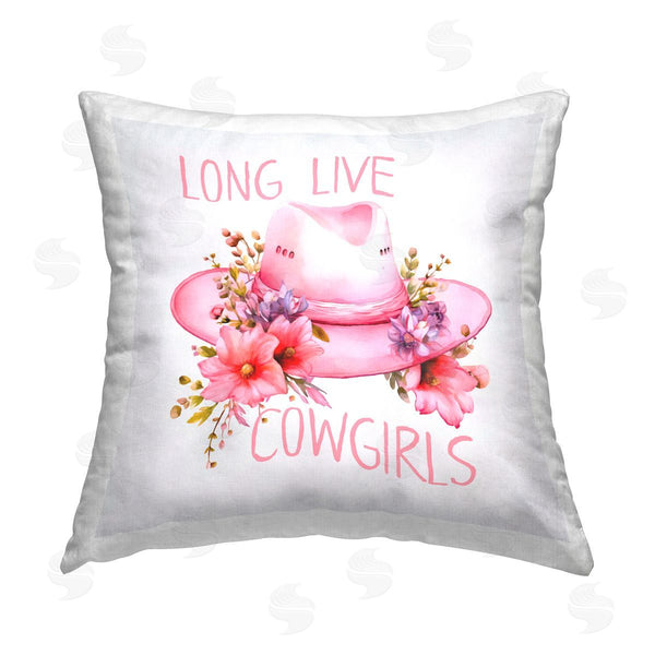 stupell industries Andrea Haase | Long Live Cowgirls Printed Throw Pillow