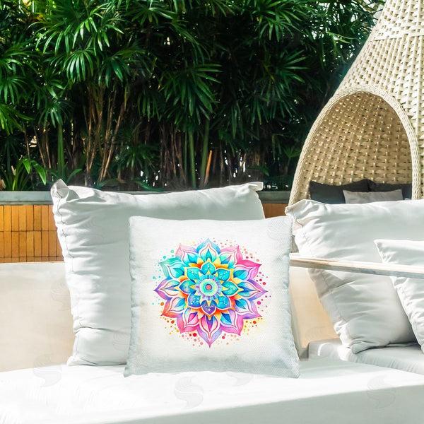 Stupell Industries Andrea Haase | Magic Rainbow Mandala Printed Throw Pillow