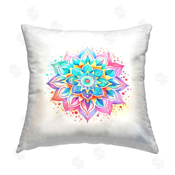 stupell industries Andrea Haase | Magic Rainbow Mandala Printed Throw Pillow