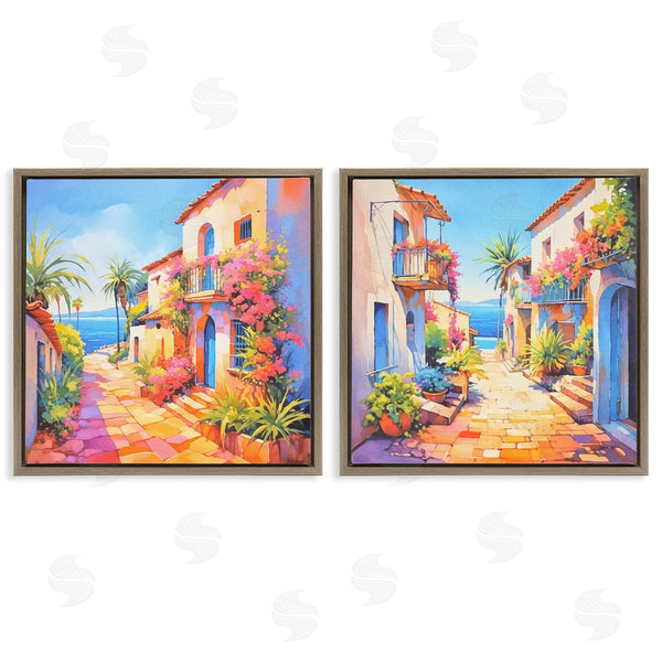 Stupell Industries Andrea Haase | Mediterranean Summer Island Vista Wall Art
