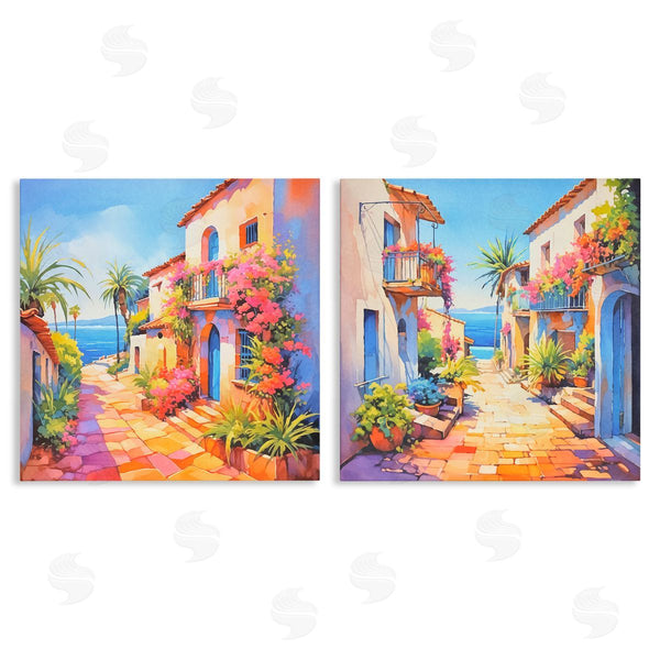 stupell industries Andrea Haase | Mediterranean Summer Island Vista Wall Art