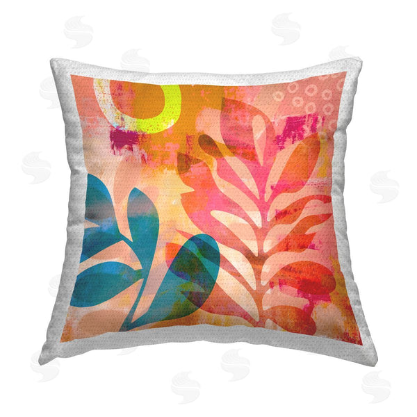 Stupell Industries Andrea Haase | Modern Leaf Botanicals Printed Throw Pillow