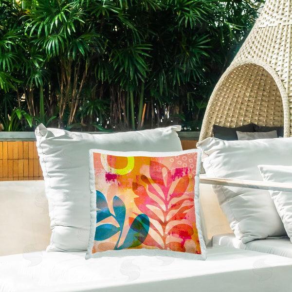 Stupell Industries Andrea Haase | Modern Leaf Botanicals Printed Throw Pillow