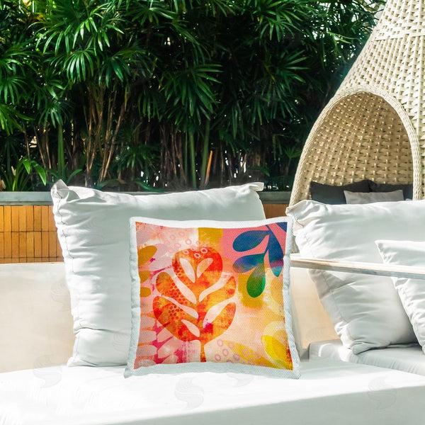 Stupell Industries Andrea Haase | Modern Tropical Leaves Printed Throw Pillow