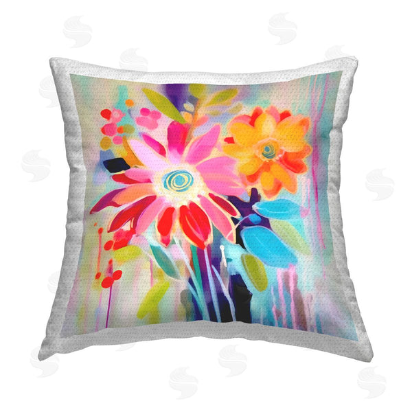 Stupell Industries Andrea Haase | Modern Vivid Florals Printed Throw Pillow