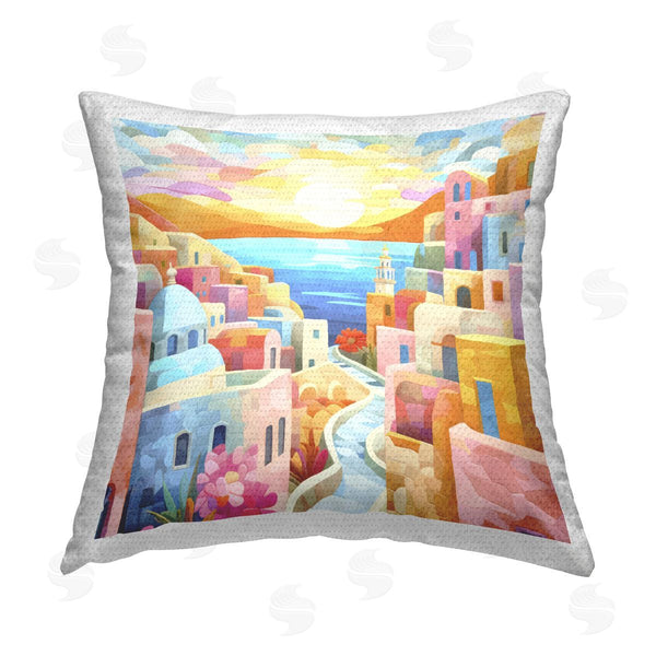 Stupell Industries Andrea Haase | Pastel Seaside Dreams Printed Throw Pillow