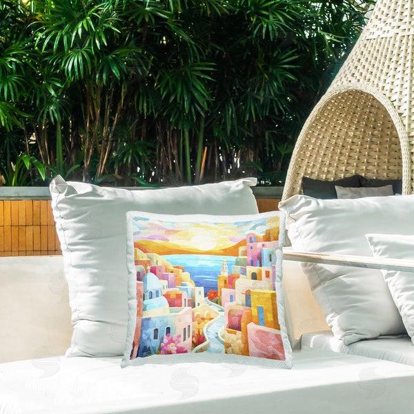 Stupell Industries Andrea Haase | Pastel Seaside Dreams Printed Throw Pillow