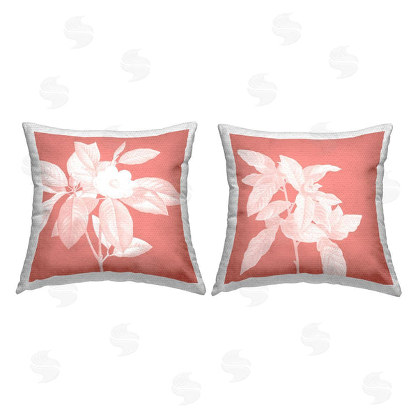 Stupell Industries Andrea Haase | Pink Contemporary Blooms Printed Throw Pillow Set