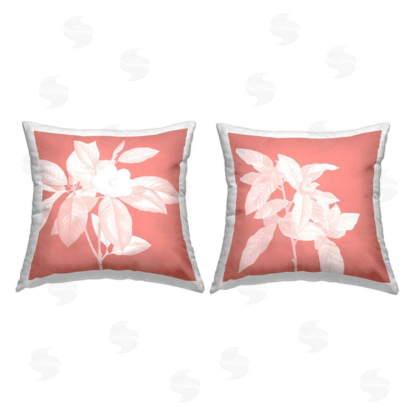 stupell industries Andrea Haase | Pink Contemporary Blooms Printed Throw Pillow Set