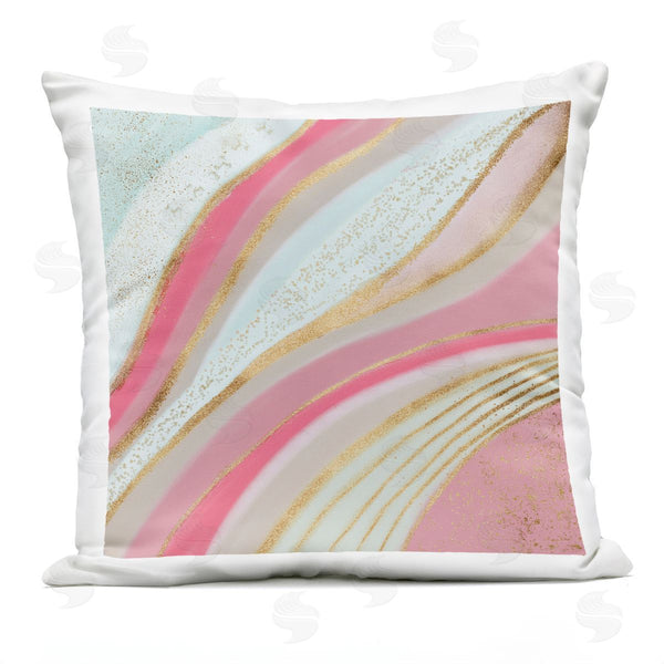 Stupell Industries Andrea Haase | Pink Glam Modern Stripes Printed Throw Pillow