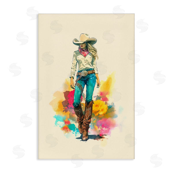 stupell industries Andrea Haase | Prairie Princess Cowgirl Wall Art