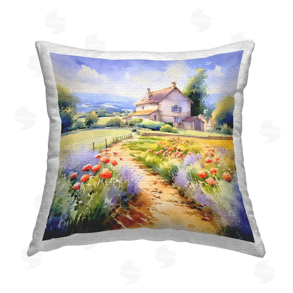 Stupell Industries Andrea Haase | Provence Cottage Gardens Printed Throw Pillow
