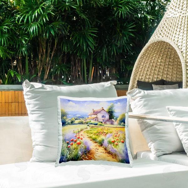Stupell Industries Andrea Haase | Provence Cottage Gardens Printed Throw Pillow