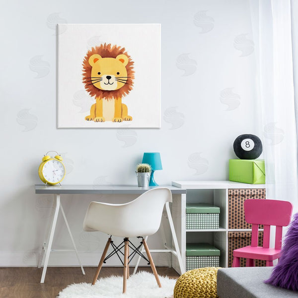 Stupell Industries Andrea Haase | Sitting Baby Lion Cub Wall Art