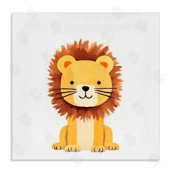 stupell industries Andrea Haase | Sitting Baby Lion Cub Wall Art