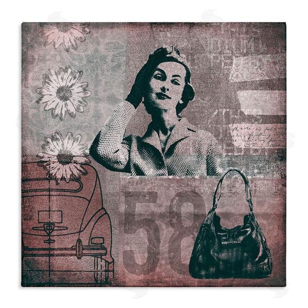 stupell industries Andrea Haase | Vintage Fashion Woman Collage Wall Art