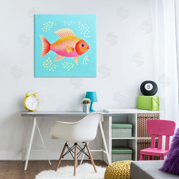 Stupell Industries Andrea Haase | Whimsical Orange Fish Wall Art