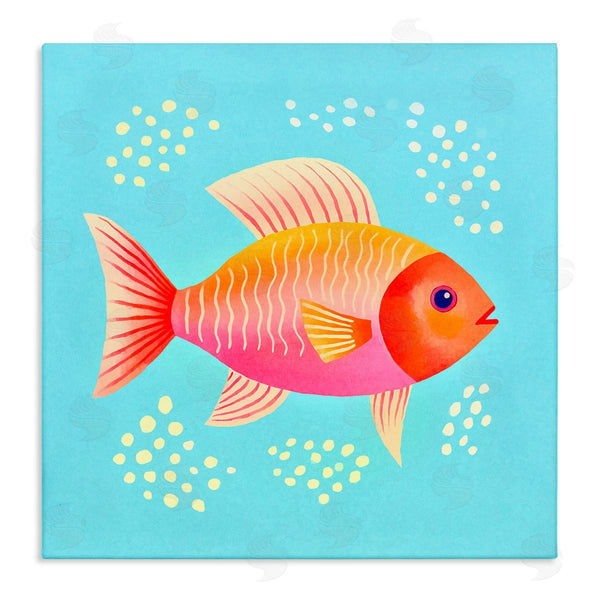 stupell industries Andrea Haase | Whimsical Orange Fish Wall Art