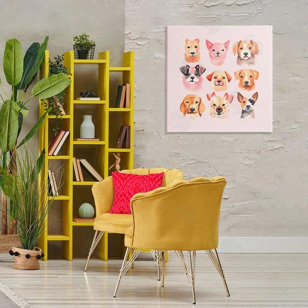 Stupell Industries Andrea Haase | Whimsy Dog Parade Wall Art