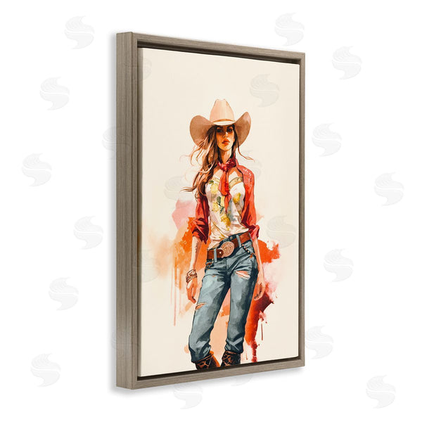 Stupell Industries Andrea Haase | Wild West Cowgirl Charm Wall Art