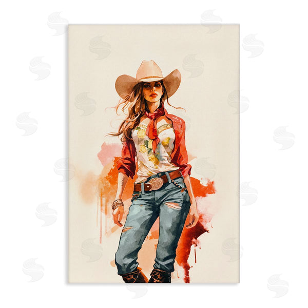 stupell industries Andrea Haase | Wild West Cowgirl Charm Wall Art