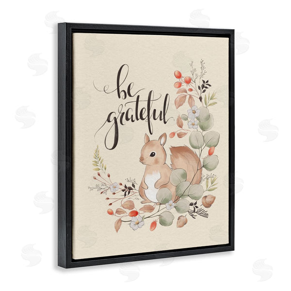 Stupell Industries Andrea Jasid Grassi | Be Grateful Squirrel
