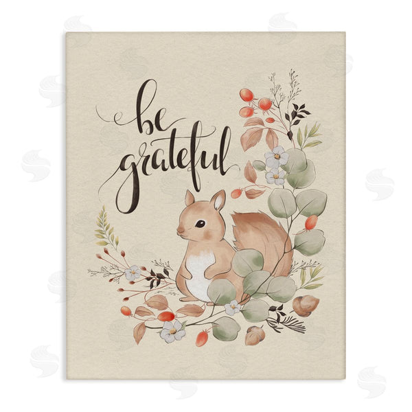 stupell industries Andrea Jasid Grassi | Be Grateful Squirrel