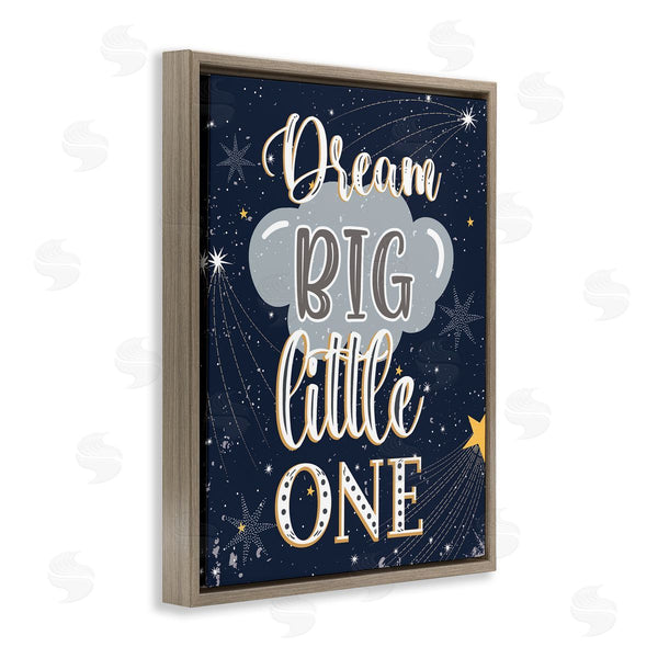 Stupell Industries Andrea Jasid Grassi | Dream Big Little One Outer Space Shooting Stars Wall Art