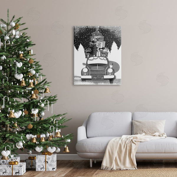 Stupell Industries Andrea Jasid Grassi | Happy Holidays Gifts Car Wall Art