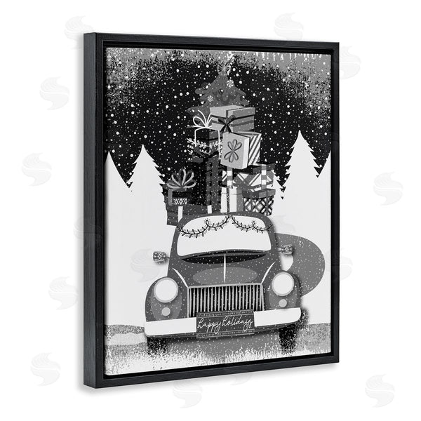 Stupell Industries Andrea Jasid Grassi | Happy Holidays Gifts Car Wall Art