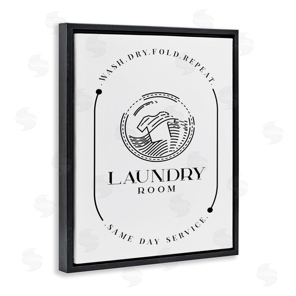 Stupell Industries Andrea Jasid Grassi | Laundry Room Washing Machine Same Day Service Script Wall Art