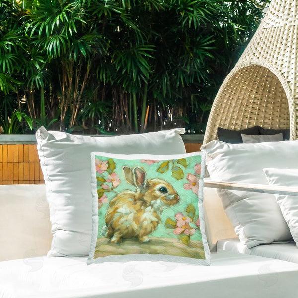 Stupell Industries Andrea Lavery | Baby Bunny & Florals Printed Throw Pillow