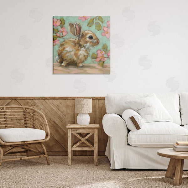 Stupell Industries Andrea Lavery | Baby Bunny & Florals Wall Art