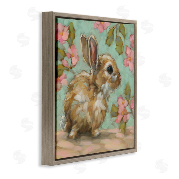 Stupell Industries Andrea Lavery | Baby Bunny & Florals Wall Art
