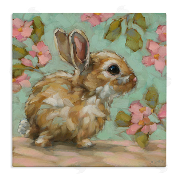 stupell industries Andrea Lavery | Baby Bunny & Florals Wall Art