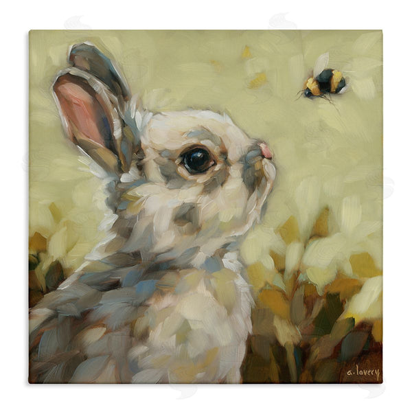stupell industries Andrea Lavery | Bunny Eyeing Bumble Bee Wall Art