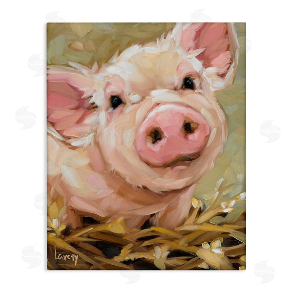 stupell industries Andrea Lavery | Happy Pig Farm Animal Portrait Wall Art