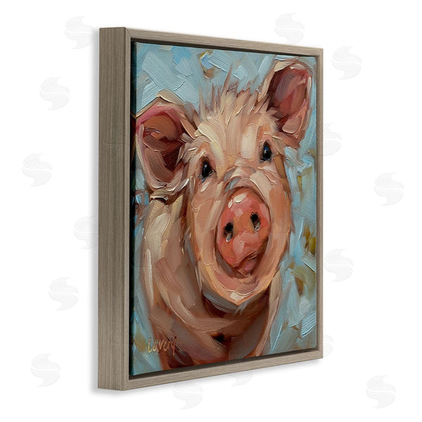 Stupell Industries Andrea Lavery | Modern Pig Portrait Farm Animal