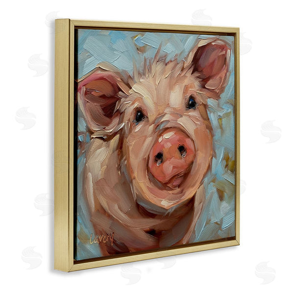 Stupell Industries Andrea Lavery | Modern Pig Portrait Farm Animal