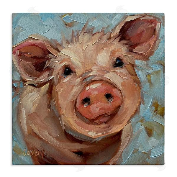 stupell industries Andrea Lavery | Modern Pig Portrait Farm Animal