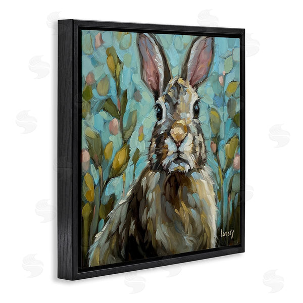 Stupell Industries Andrea Lavery | Rabbit Portrait Botanical Blooms Wall Art