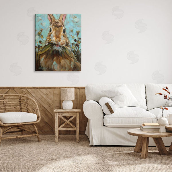 Stupell Industries Andrea Lavery | Wildlife Rabbit Eating Grass Wall Art