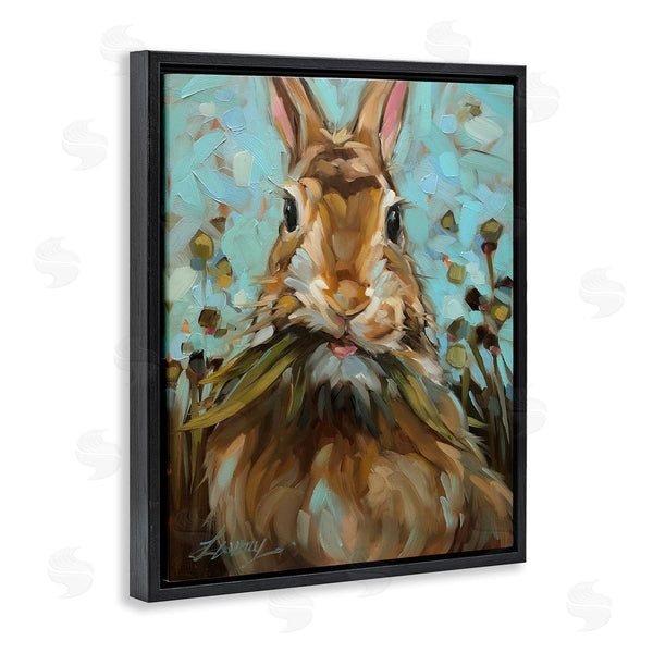 Stupell Industries Andrea Lavery | Wildlife Rabbit Eating Grass Wall Art