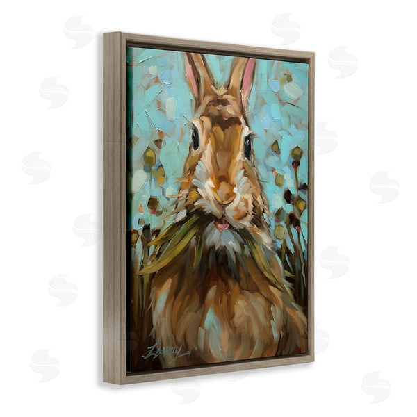 Stupell Industries Andrea Lavery | Wildlife Rabbit Eating Grass Wall Art