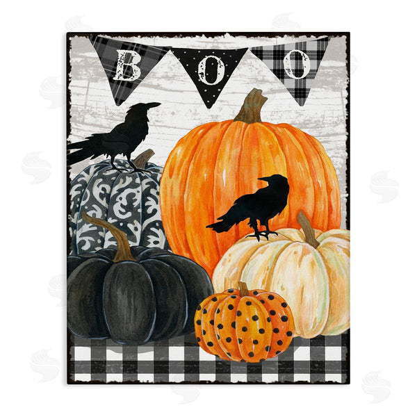 stupell industries Andrea Tachiera | Boo Crows and Pumpkins