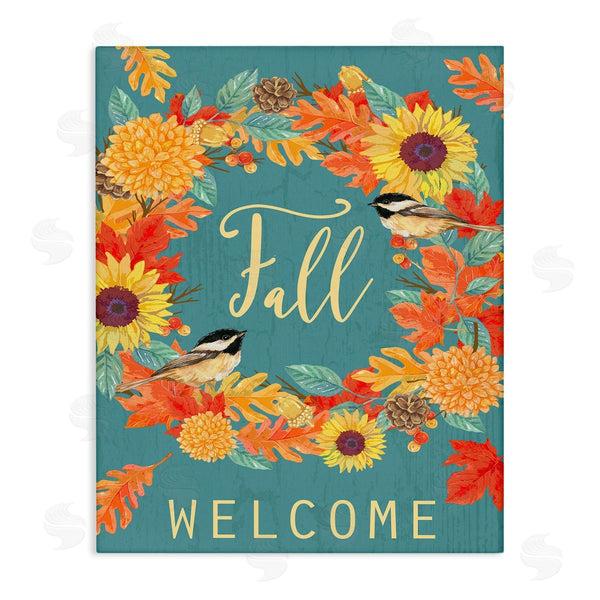 stupell industries Andrea Tachiera | Fall Welcome Autumn Harvest Wreath