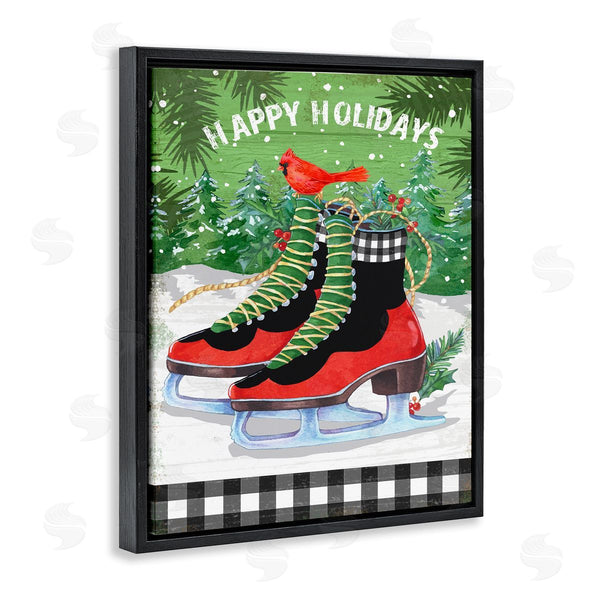 Stupell Industries Andrea Tachiera | Happy Holidays Ice Skates