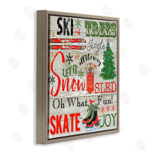 Stupell Industries Andrea Tachiera | Joys Of Winter List
