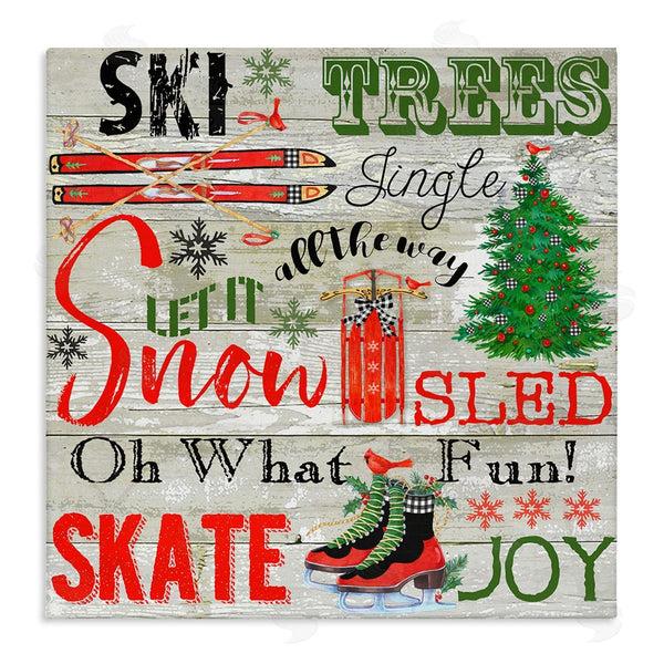 stupell industries Andrea Tachiera | Joys of Winter List