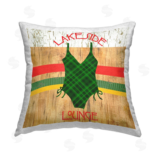 Stupell Industries Andrea Tachiera | Lakeside Lounge Swimsuit Printed Throw Pillow